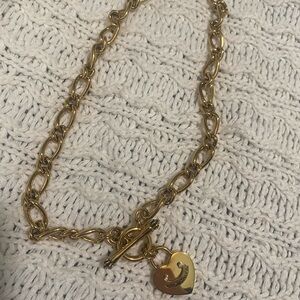 Juicy Couture Gold Heart Charm Necklace